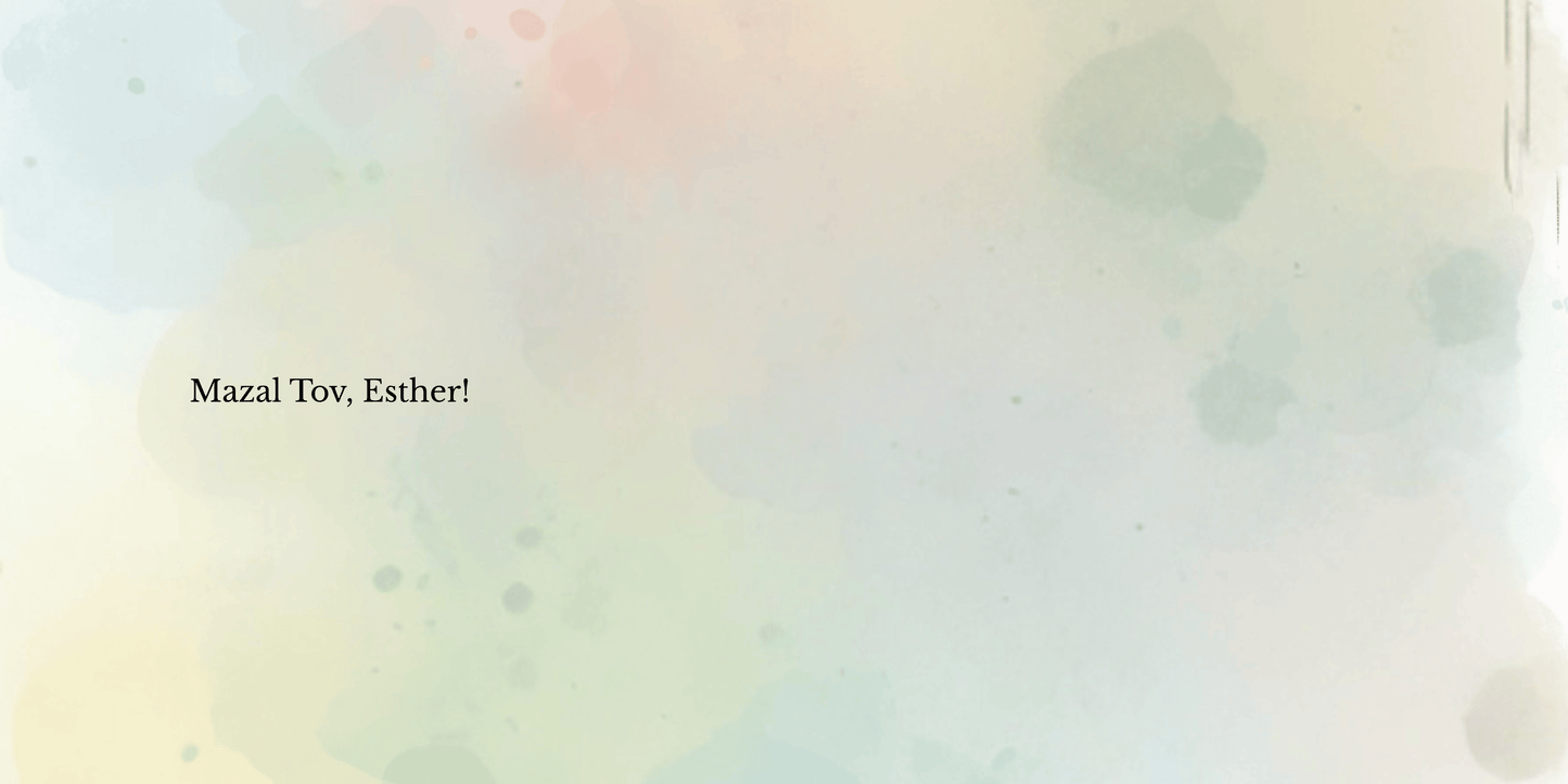 A Surprise for Esther