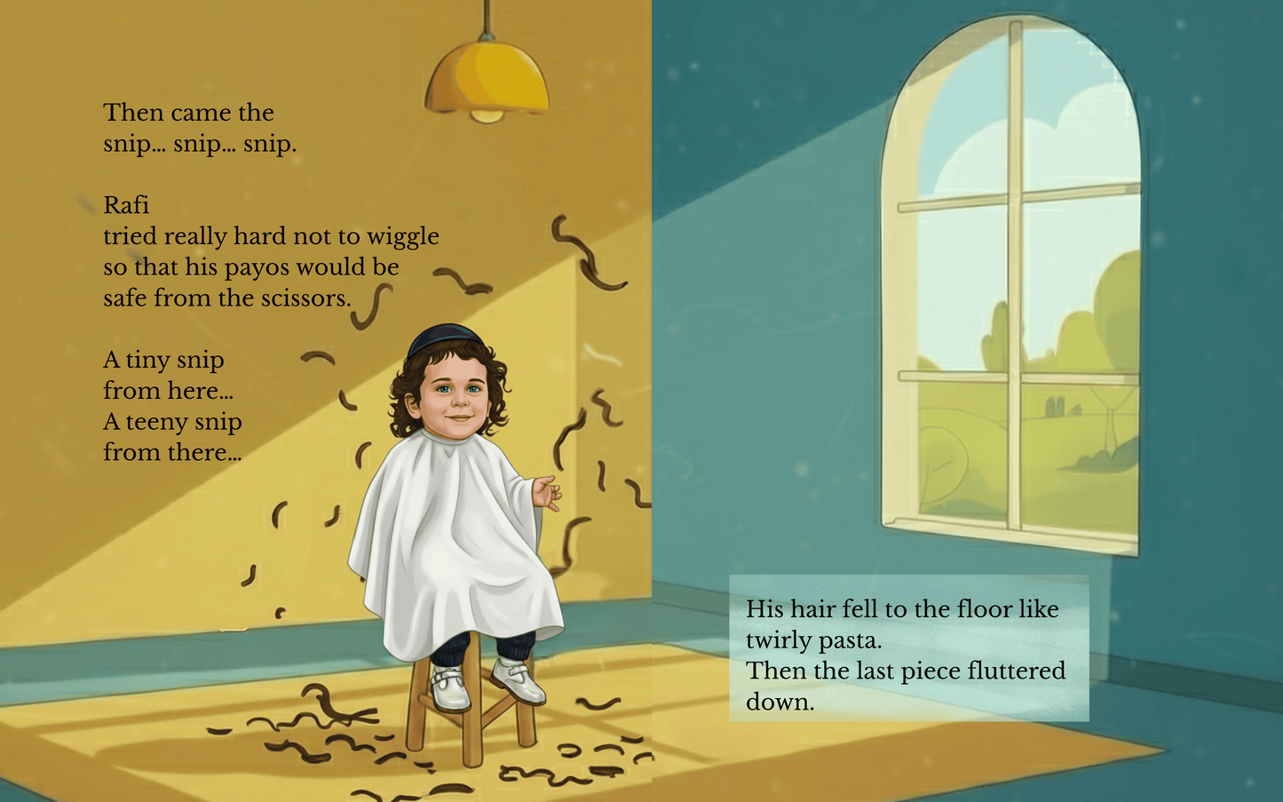 Snip Snip Hurray It's Rafi's Upshernish Day!